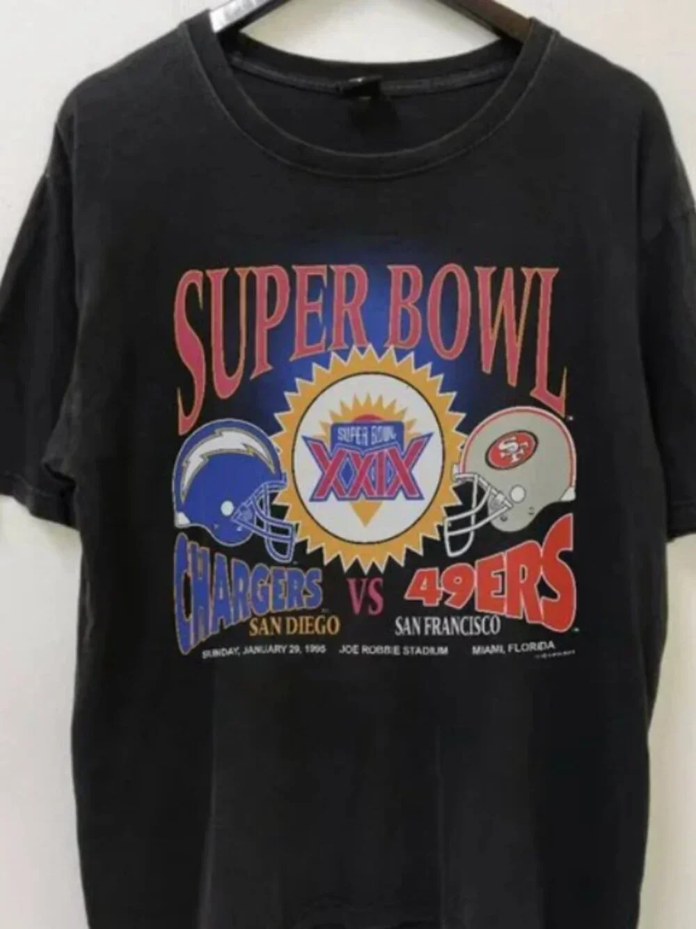 Vintage 90s Super Bowl Tee Shirt Chargers Vs 49ers San Diego San Francisco Shirt